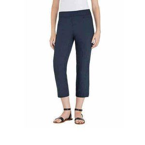Hilary Radley Ladies' Pull On Capri (Navy, L)